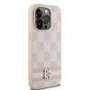 Чохол DKNY Leather Checkered Mono Pattern & Printed Stripes для iPhone 14 Pro Pink (DKHCP14LPCPTSSP)
