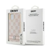 Чохол DKNY Leather Checkered Mono Pattern Printed Stripes для iPhone 15 / 14 / 13 Pink (DKHCP15SPCPTSSP)