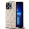 Чехол DKNY Leather Checkered Mono Pattern для iPhone 15 Pro Pink (DKHCP15LPCPTSSP)