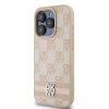 Чохол DKNY Leather Checkered Mono Pattern & Printed Stripes для iPhone 15 Pro Max Pink (DKHCP15XPCPTSSP)
