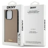 Чохол DKNY Grained Metal Logo для iPhone 15 Pro Beige with MagSafe (DKHMP15LPGHLME)