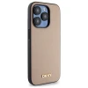 Чохол DKNY Grained Metal Logo для iPhone 15 Pro Max Beige with MagSafe (DKHMP15XPGHLME)