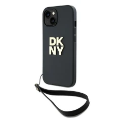 Чохол DKNY Wrist Strap Stock Logo для iPhone 15 / 14 Black (DKHCP14SPBSWSK)