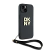 Чохол DKNY Wrist Strap Stock Logo для iPhone 15 / 14 Black (DKHCP14SPBSWSK)