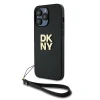 Чохол DKNY Wrist Strap Stock Logo для iPhone 14 Pro Black (DKHCP14LPBSWSK)
