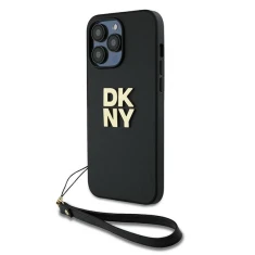 Чохол DKNY Wrist Strap Stock Logo для iPhone 14 Pro Black (DKHCP14LPBSWSK)