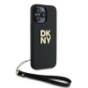 Чохол DKNY Wrist Strap Stock Logo для iPhone 14 Pro Black (DKHCP14LPBSWSK)
