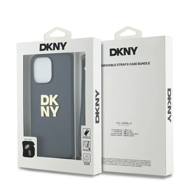 Чохол DKNY Wrist Strap Stock Logo для iPhone 14 Pro Black (DKHCP14LPBSWSK)