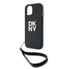 Чохол DKNY Wrist Strap Stock Logo для iPhone 15 Plus Black (DKHCP15MPBSWSK)