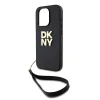Чохол DKNY Wrist Strap Stock Logo для iPhone 15 Pro Black (DKHCP15LPBSWSK)