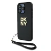 Чохол DKNY Wrist Strap Stock Logo для iPhone 15 Pro Max Black (DKHCP15XPBSWSK)