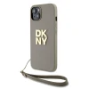 Чохол DKNY Wrist Strap Stock Logo для iPhone 15 Plus Beige (DKHCP15MPBSWSE)