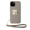 Чохол DKNY Wrist Strap Stock Logo для iPhone 15 Plus Beige (DKHCP15MPBSWSE)