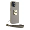 Чохол DKNY Wrist Strap Stock Logo для iPhone 15 Plus Beige (DKHCP15MPBSWSE)