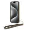 Чохол DKNY Wrist Strap Stock Logo для iPhone 15 Plus Beige (DKHCP15MPBSWSE)
