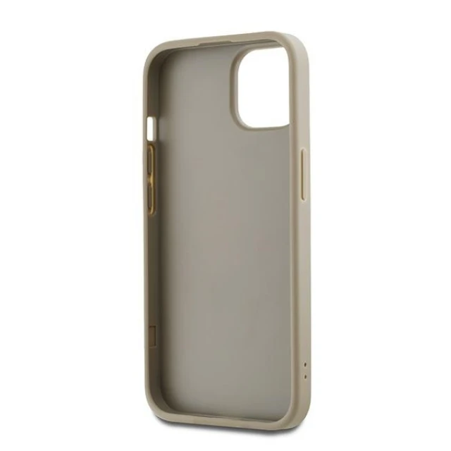 Чохол DKNY Wrist Strap Stock Logo для iPhone 15 Plus Beige (DKHCP15MPBSWSE)