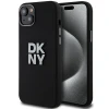 Чехол DKNY Liquid Silicone Metal Logo для iPhone 15 / iPhone 14 / iPhone 13 Black (DKHCP15SSMCBSK)