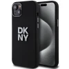 Чехол DKNY Liquid Silicone Metal Logo для iPhone 15 Plus / 14 Plus Black (DKHCP15MSMCBSK)