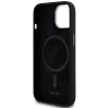 Чохол DKNY Liquid Silicone Small Metal Logo для iPhone 15 / 14 / 13 Black with MagSafe (DKHMP14SSMCHLK)