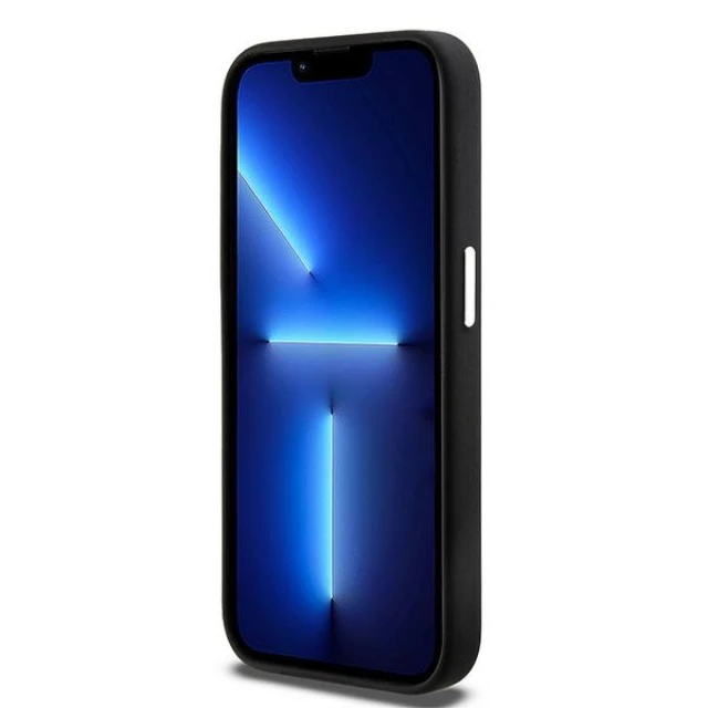 Чохол DKNY Liquid Silicone Small Metal Logo для iPhone 14 Pro Black with MagSafe (DKHMP14LSMCHLK)