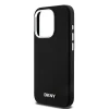 Чохол DKNY Liquid Silicone Small Metal Logo для iPhone 14 Pro Black with MagSafe (DKHMP14LSMCHLK)