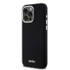 Чохол DKNY Liquid Silicone Small Metal Logo для iPhone 14 Pro Max Black with MagSafe (DKHMP14XSMCHLK)