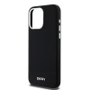 Чохол DKNY Liquid Silicone Small Metal Logo для iPhone 14 Pro Max Black with MagSafe (DKHMP14XSMCHLK)