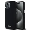 Чохол DKNY Liquid Silicone Small Metal Logo для iPhone 15 / 14 / 13 Black with MagSafe (DKHMP15SSMCHLK)
