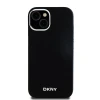 Чохол DKNY Liquid Silicone Small Metal Logo для iPhone 15 / 14 / 13 Black with MagSafe (DKHMP15SSMCHLK)