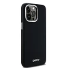 Чохол DKNY Liquid Silicone Small Metal Logo для iPhone 15 Pro Max Black with MagSafe (DKHMP15XSMCHLK)