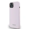 Чохол DKNY Liquid Silicone Small Metal Logo для iPhone 15 / iPhone 14 / iPhone 13 Pink with MagSafe (DKHMP14SSMCHLP)