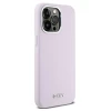 Чохол DKNY Liquid Silicone Small Metal Logo для iPhone 14 Pro Max Pink with MagSafe (DKHMP14XSMCHLP)