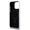 Чохол DKNY Liquid Silicone Small Metal Logo для iPhone 14 Pro Max Pink with MagSafe (DKHMP14XSMCHLP)