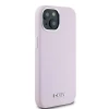 Чехол DKNY Liquid Silicone Small Metal Logo для iPhone 15 Plus / 14 Plus Pink with MagSafe (DKHMP15MSMCHLP)