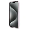 Чохол DKNY Liquid Silicone Small Metal Logo для iPhone 15 Pro Max Pink with MagSafe (DKHMP15XSMCHLP)