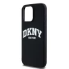 Чохол DKNY Liquid Silicone White Printed Logo для iPhone 13 Pro Max Black with MagSafe (DKHMP13XSNYACH)
