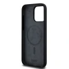 Чохол DKNY Liquid Silicone White Printed Logo для iPhone 14 Pro Max Black with MagSafe (DKHMP14XSNYACH)