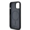 Чехол DKNY Liquid Silicone White Printed Logo для iPhone 15 Plus / 14 Plus Black with MagSafe (DKHMP15MSNYACH)
