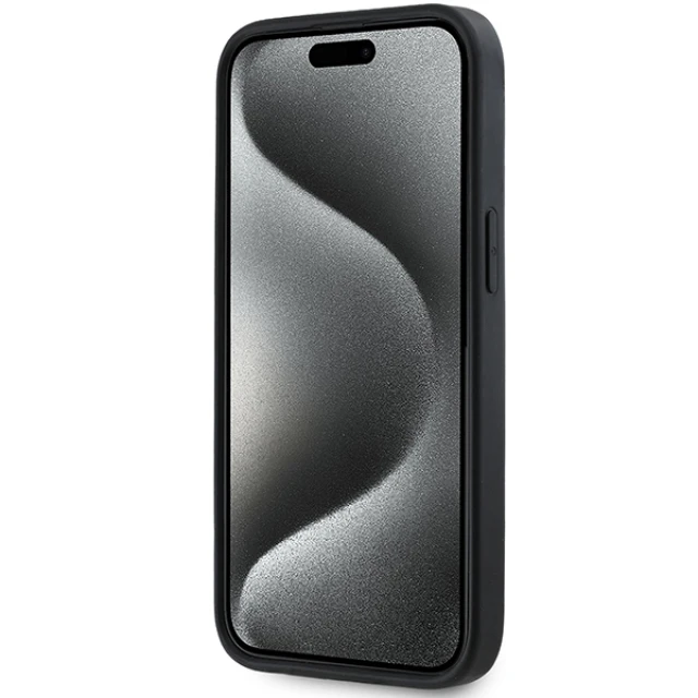 Чехол DKNY 3D Rubber Repeat Pattern для iPhone 15 / 14 / 13 Black (DKHCP15S3DRPWK)