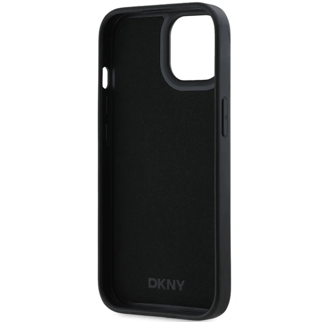 Чехол DKNY 3D Rubber Repeat Pattern для iPhone 15 / 14 / 13 Black (DKHCP15S3DRPWK)
