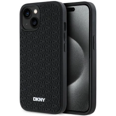 Чохол DKNY 3D Rubber Repeat для iPhone 15 Plus Black (DKHCP15M3DRPWK)
