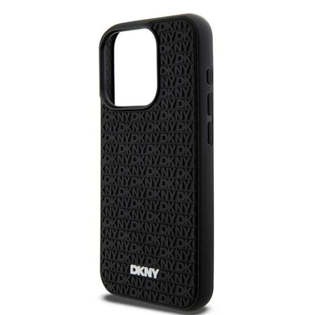 Чохол DKNY 3D Rubber Repeat Pattern для iPhone 15 Pro Black (DKHCP15L3DRPWK)