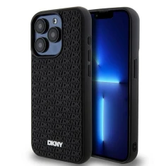 Чохол DKNY 3D Rubber Repeat Pattern для iPhone 15 Pro Max Black (DKHCP15X3DRPWK)