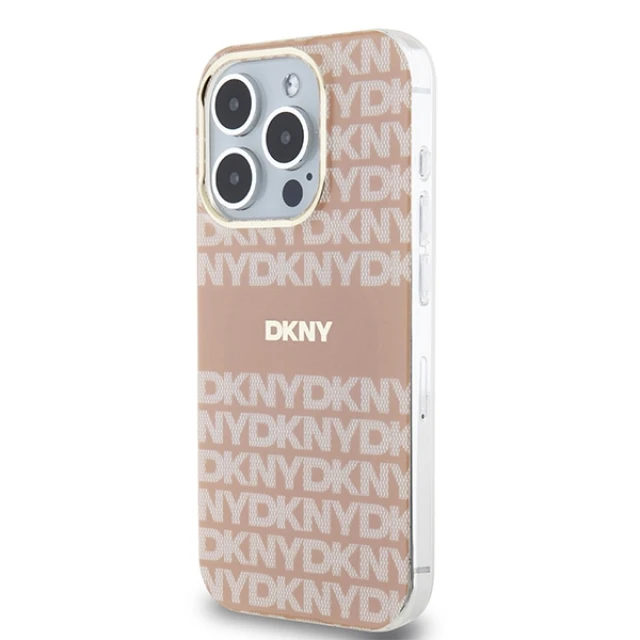 Чохол DKNY Hardcase IML Mono Stripe для iPhone 13 Pro Max Pink with MagSafe (DKHMP13XHRHSEP)