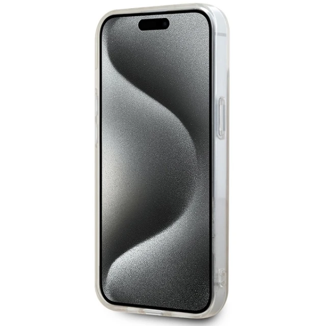 Чохол DKNY IML Mono & Stripe для iPhone 14 / 15 / 13 Pink with MagSafe (DKHMP14SHRHSEP)