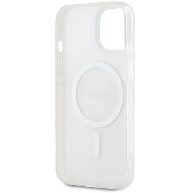 Чохол DKNY IML Mono & Stripe для iPhone 15 | 14 | 13 Pink with MagSafe (DKHMP15SHRHSEP)