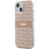 Чохол DKNY IML Mono & Stripe для iPhone 15 Plus / 14 Plus Pink with MagSafe (DKHMP15MHRHSEP)