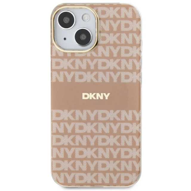 Чохол DKNY IML Mono & Stripe для iPhone 15 Plus / 14 Plus Pink with MagSafe (DKHMP15MHRHSEP)