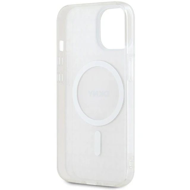 Чохол DKNY IML Mono & Stripe для iPhone 15 Plus / 14 Plus Pink with MagSafe (DKHMP15MHRHSEP)
