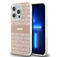 Чохол DKNY IML Mono Stripe для iPhone 15 Pro Pink with MagSafe (DKHMP15LHRHSEP)